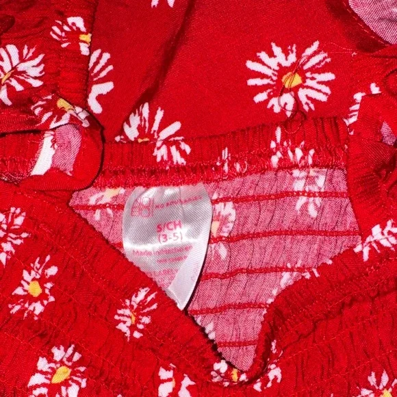 No Boundaries Red Daisy Print Two-Piece Set - Picture 7 of 12